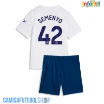 Camisa de time de futebol Manchester City Antoine Semenyo #42 Replicas 3º Equipamento Infantil 2026-27 Manga Curta (+ Calças curtas)